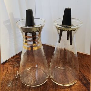Vintage Pyrex Glass Salt and Pepper Shakers